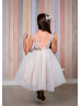 Lavender Sparkly Lace Tulle Butterfly Flower Girl Dress
